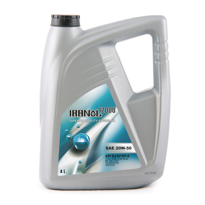 روغن موتور ایرانول مدل 12000 حجم 4 لیتر