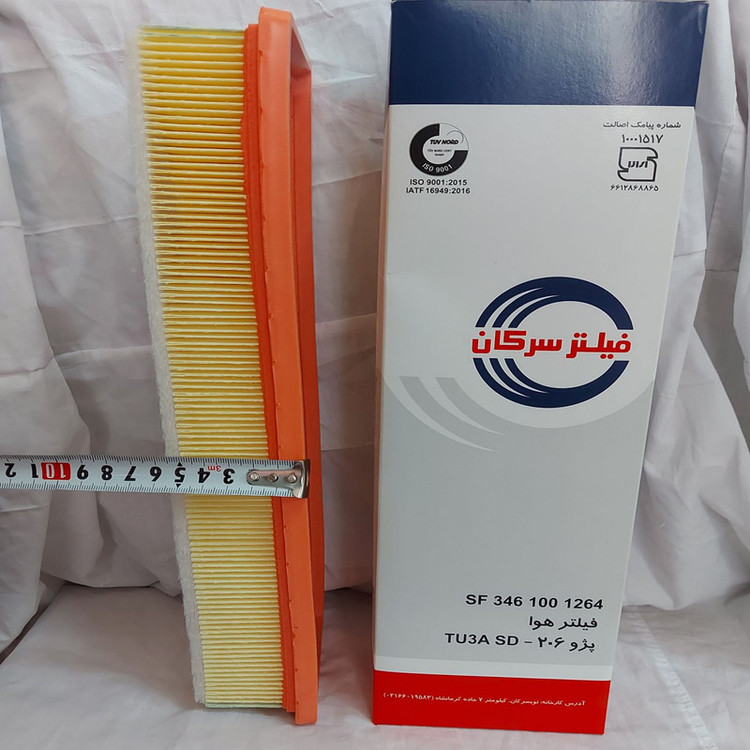 فیلتر هوا خودرو سرکان مدل SF 1264مناسب برای پژو206- TU3A SD