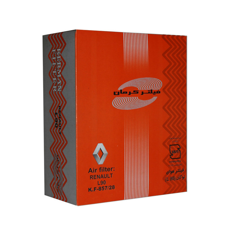 فیلتر هوا خودرو فیلتر کرمان مدل 857/28 مناسب برای ال 90