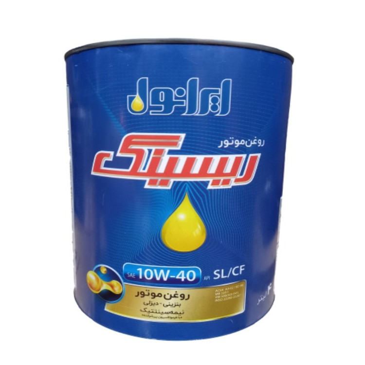 روغن موتور ریسینگ برند ایرانول مدل Racing 10W40 حجم 4 لیتر 21109
