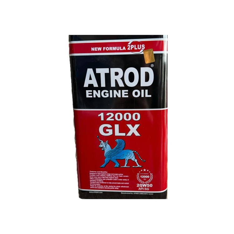 روغن موتور برند آترود 20W50 12000 GLX ظرفیت 4 لیتری کد 20403 گرید