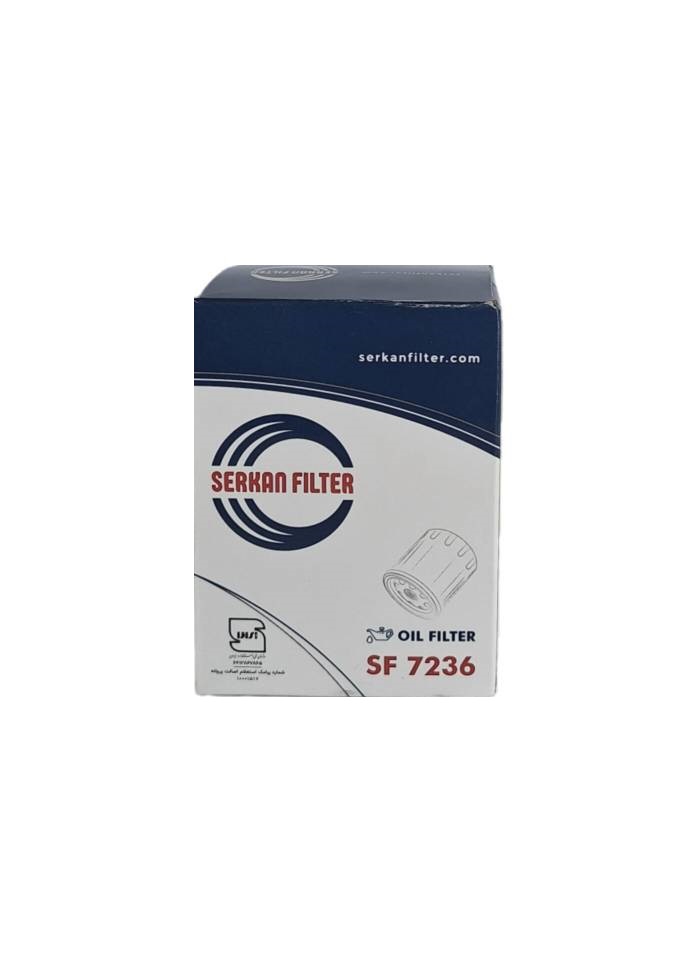 فیلتر روغن تویوتا کمری 2400 و کمری گرند برند سرکان کد 7236