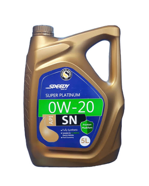 روغن موتور اسپیدی سوپر پلاتینیوم 0w20 (پنج لیتری) SN